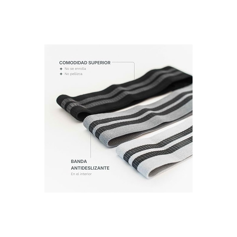 Mente Bandas de Resistencia para Ejercicio, Set de 3, con