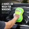 Microfiber Car Washer Sponge with Hand Strap, Chenille Wash Pad