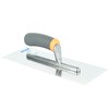 Toolty Stainless Steel Finishing Trowel - 320mm - Rubber Handle
