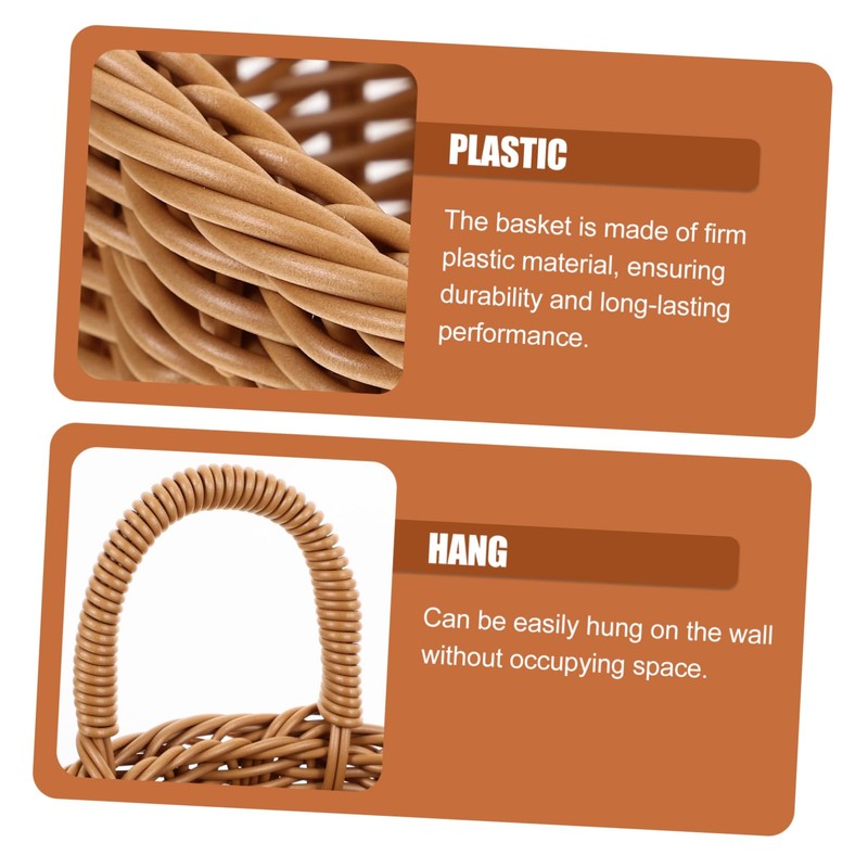 BIUDECO Woven Wall Storage Basket for Garlic Onion and Fruits