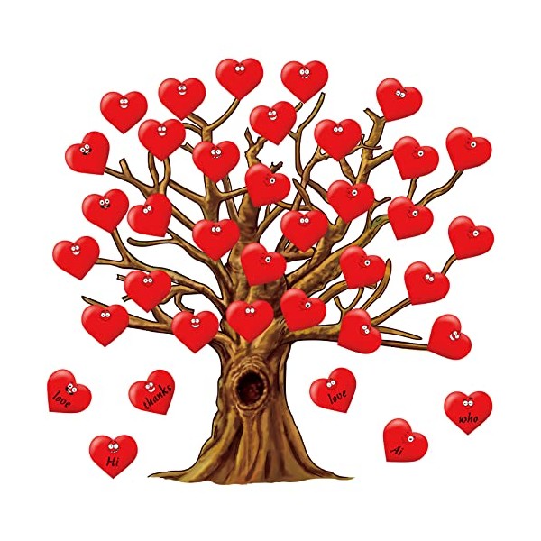 90 Pieces Classroom Tree Bulletin Board Set Spring Fall Summer