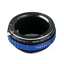 Lens Adapter Ring for Minolta AF/Sony A-Mount Lens to NEX Camera Compatible with Sony Alpha NEX E-Mount Cameras NEX-5 NEX-6 NEX-7 NEX-C3 NEX-F3 A6000 A6500, MAF-NEX Blue