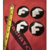 Forgiato center cap logo decal emblem sticker black with White