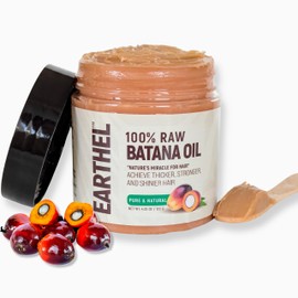 EARTHEL 100% Raw Batana Oil from Honduras, 4.23 oz/120 g – Nourishing and Moisturizing Oil for Hair and Scalp – Adds Natural Shine and Softness – Suitable for All Hair Types