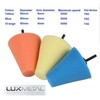 3 Incense Cones Soft Orange Medium Blue Hard Yellow Sponge