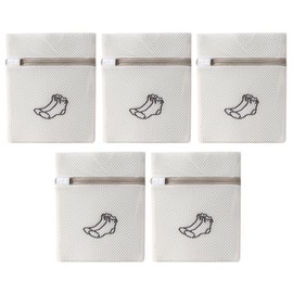 FFDHWU 5 Pieces Sock Washing Bag, Anti-Deformation Sock Washing Bag, Sock Washing Protective Bag, Mesh Sock Washing Bag, Washing Machine Accessories