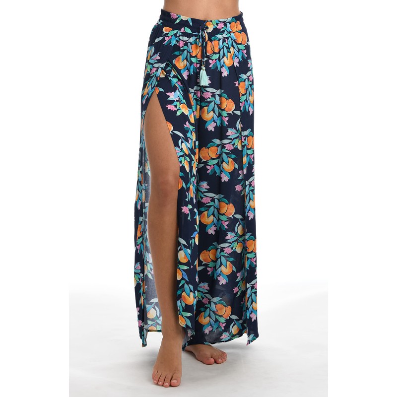 Sunshine 79 Parte Inferior de Bikini Hipster Fruncido Lateral, Multi//Paz,
