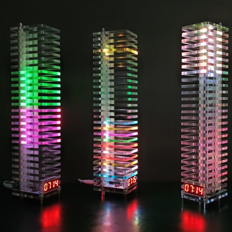 DONGKER TWE-24 Coloured Spectrum Indicator Kit, DIY Kit, Voice Control,