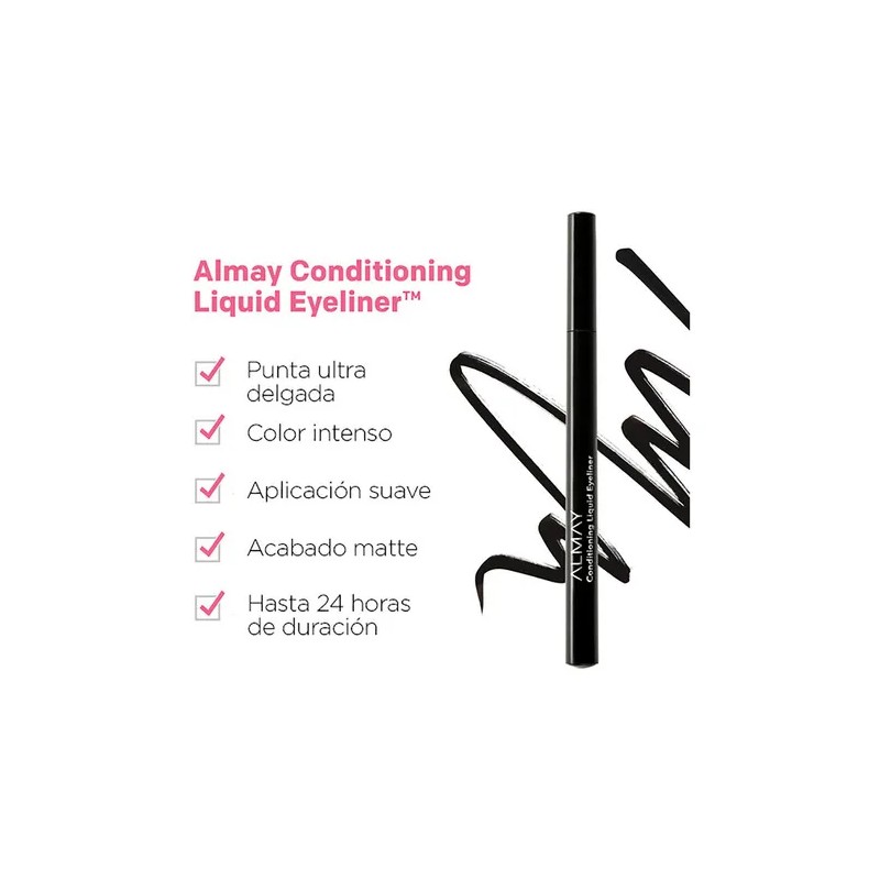 Delineador líquido Almay Conditioning liquid eyeliner color navy