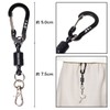 GoodsLand GD-MG-RELEASE2-BK Strong Magnetic Releaser Magnetic Carabiner Fishing Magnet Keychain