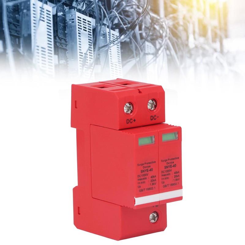 Orange Red Combiner Box Surge Protection Device Distribution Box Voltage