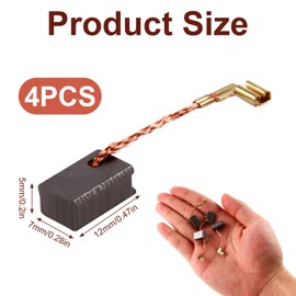 4 PCS Carbon Brushes CB459 Angle Grinder Carbon Brush Replacement Compatible with Makita GA4530R CB459 GA4534 GA5030 JS1000 PJ7000 TM3000C Electric Motor Power Tool Part(2 Pair)