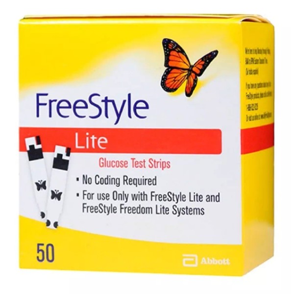 Abbott Freestyle Freedom Lite Tira Reactiva Para Glucosa 50 Tiras