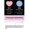 Bamboobies Reusable Nursing Pads (4 Pairs), for Breastfeeding, Super-Soft New!