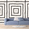 NWT Wall Murals for Bedroom Abstract Geometric Lines Removable Wallpaper