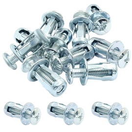 Waziaqoc 20Pcs M6 x 25 Hollow Door Anchor, Petal Expansion Nuts, Cavity Fixing Door Anchor for 0-5 mm Door Extra, Aluminium cladding Sheet Pipe, Iron Sheet (12 * 18 mm)