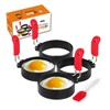 Yubng 3 inch Stainless Steel Egg Rings for Egg Mcmuffins,