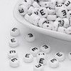 Handicraft Emporium Flat Round Alphabet Acrylic Beads | 20g |