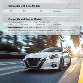 YHTAUTO Front Left Driver Side Bumper Cover Retainer Compatible with Toyota Corolla iM 2017-2018, Scion iM 2016, Hatchback, Plastic Bumper Bracket