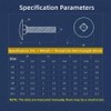 SYDARSYN Carriage Bolts Full Thread Round-Head Screws with Square Neck