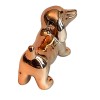 Dachshund Dog Glossy Shiny Modern Art Rose Gold Ceramic 3