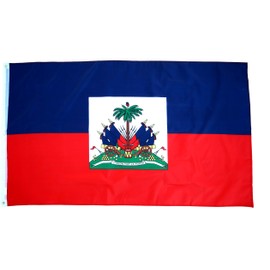 High Supply 3x5 Haiti Flag with Brass Grommets, Double Stitched Edges, and 100% Polyester Fabric, Haitian Flag 3x5 Foot Flag of Haiti