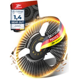 Adlerfokus Wood Sanding Disc 125 mm Angle Grinder [Extra Sharp] Flex Disc for Wood - Root Milling - Paint Milling - Tree Stump Grinder - Rasp Disc - Wood Sanding with a Flex Sanding Disc