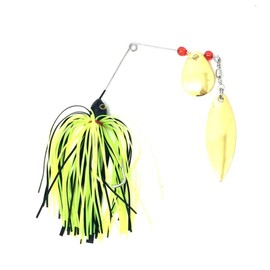 Orurdo Fishing Gear qb100098a01n0 Spinnerbait 0.5 oz (14 g) (1/2 oz), Set of 4, Classic Colors, Ideal for Bass Fishing, Sea Bass, Catfish, and Ligyo Fishing