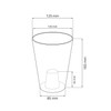 Prosper Plast DUS130P-CPRB 13 x 17 cm "Coubi" Flowerpot -