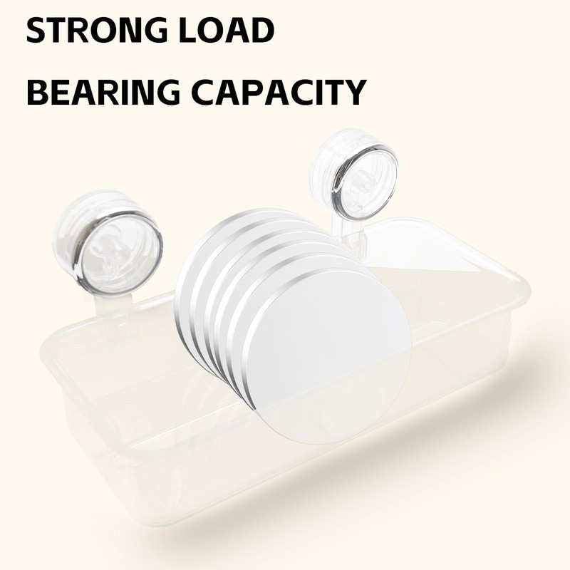 Suction Cup Tissue Box Transparent - Wall Mounted No Drilling