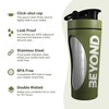 Beyond Fitness Premium Insulated Stainless Steel Protein Blender, Shaker Supplement