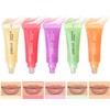 Bekoeen 5 Colour Tinted Lip Oil, Moisturising Lip Gloss Oil,