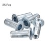 uxcell M8 Multi-Grip Rivet Nuts, 25pcs Pre-Bulbed Shank Flat Head