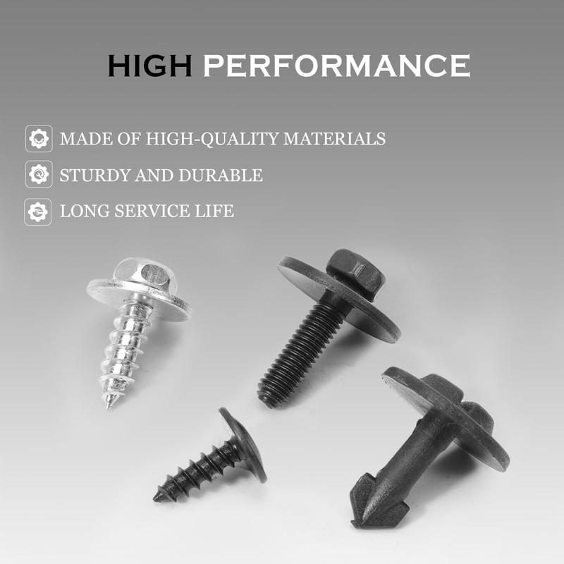 GNXfixt Engine Cover Screws Retaining Clips Clamp for A6 4F