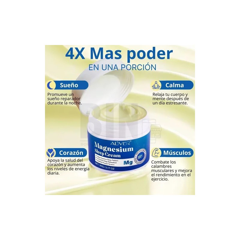 Crema De Magnesio Alivio Muscular Relajación Descansa Mejor