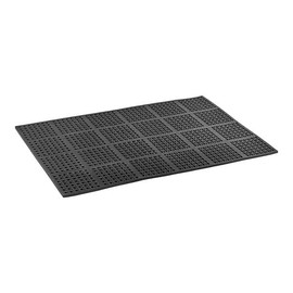 Heavy-Duty Anti-Fatigue Floor Mat, 2W x 3L Feet, Black Nitrile Rubber, 3/4 Inch Thick