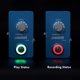 COOLMUSIC A-LP01 Jammer Looper Pedal for Electric Guitar Bass 10 Minutes of Looping Unlimited Overdubs Electric guitar circulation effect pedal loop pedal