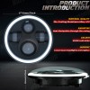 AQJ For Tri-five Chevy Pickup 3100 Truck 2PCS 7" LED