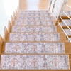Ileading Non Slip Stair Treads for Wooden Steps Set of