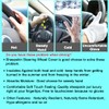 Fluffy Wool Sheepskin Fuzzy Black Car Steering Wheel Cover for