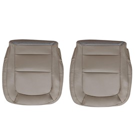 BuliBoao Driver and Passenger Side Bottom Seat Cover Replacement Fits for Chevy Colorado LT GMC Canyon SLT 2015-2022 Tan