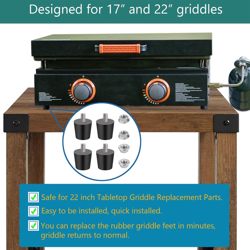 Rubber Feet Rubber Foot Pads Griddle Parts Griddle Rubber Foot