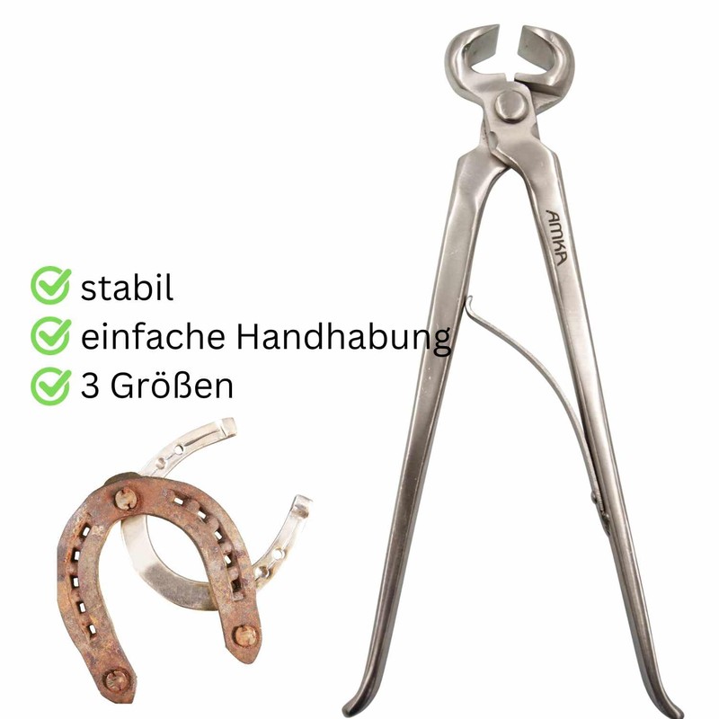 AMKA Hoof Cutting Pliers with Spring 12 14 or 15