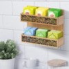 QILICZ Teebox Teebeutel Organizer,Teekiste Exquisite durchbrochenes mit 6 Fächern Teehalter,Vertikaler