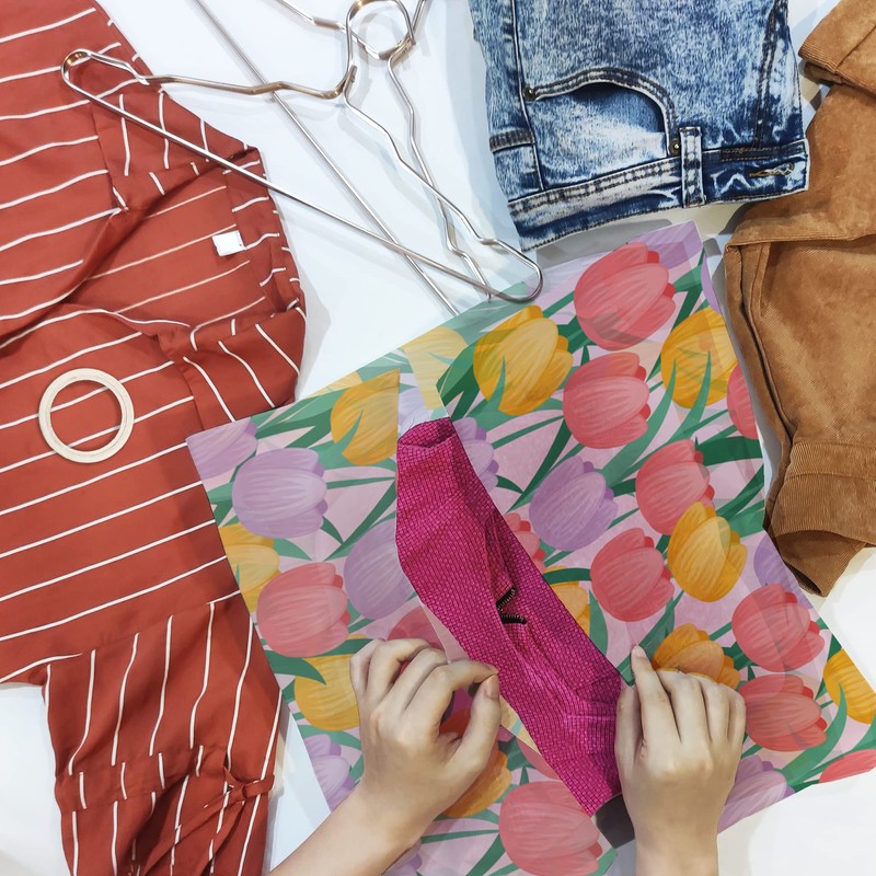 Tulips Printed Tissue Paper - Decorative Tissue for Decoupage -