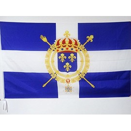 AZ FLAG Naval Civil Flag of France XVIII Flag 2' x 3' for a Pole - Naval French Kingdom Flags 60 x 90 cm - Banner 2x3 ft with Hole