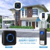 Bitiwend Wireless Doorbell, Waterproof Wireless Doorbell, 2 Transmitters and 3