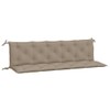 MINERWALL Garden Bench Cushions 2pcs Taupe 70.9"x19.7"x2.8" Oxford Fabric,UltraComfortable and
