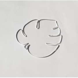 Set of 2 Acrylic Monstera Leaf Coasters, Turtle Leaf Tropical Leaves Cup Coasters for Cold Drinks, Cups & Mugs, Bar Table Home Decoration (Clear)