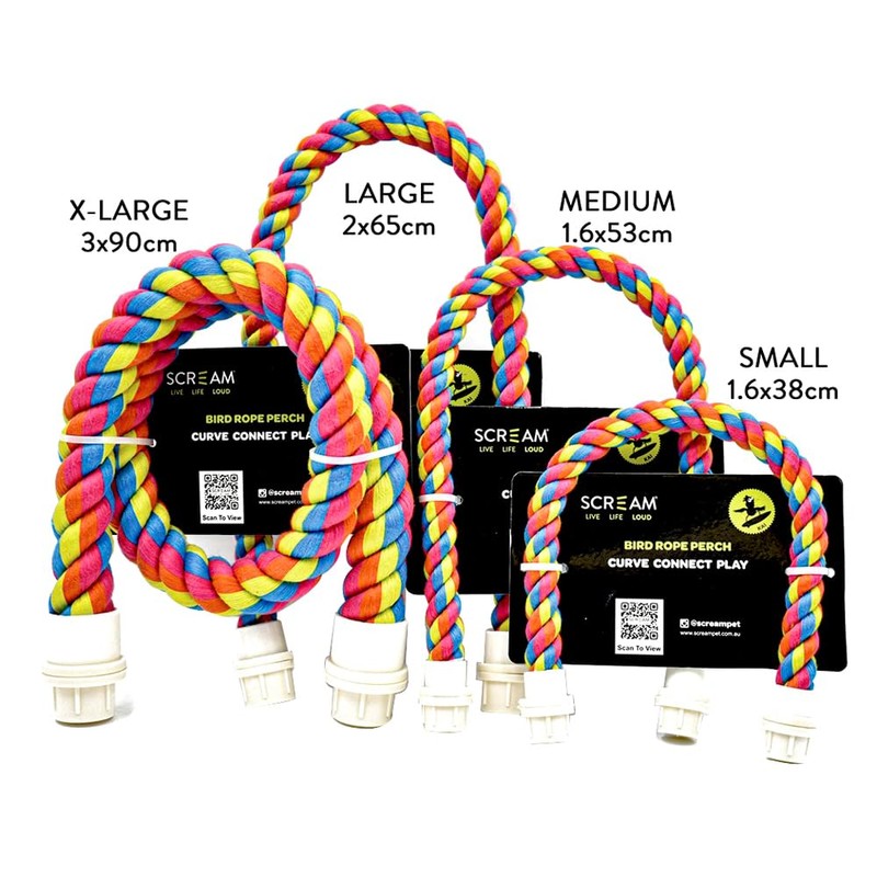 Scream Bird Rope Perch 1.6x53cm